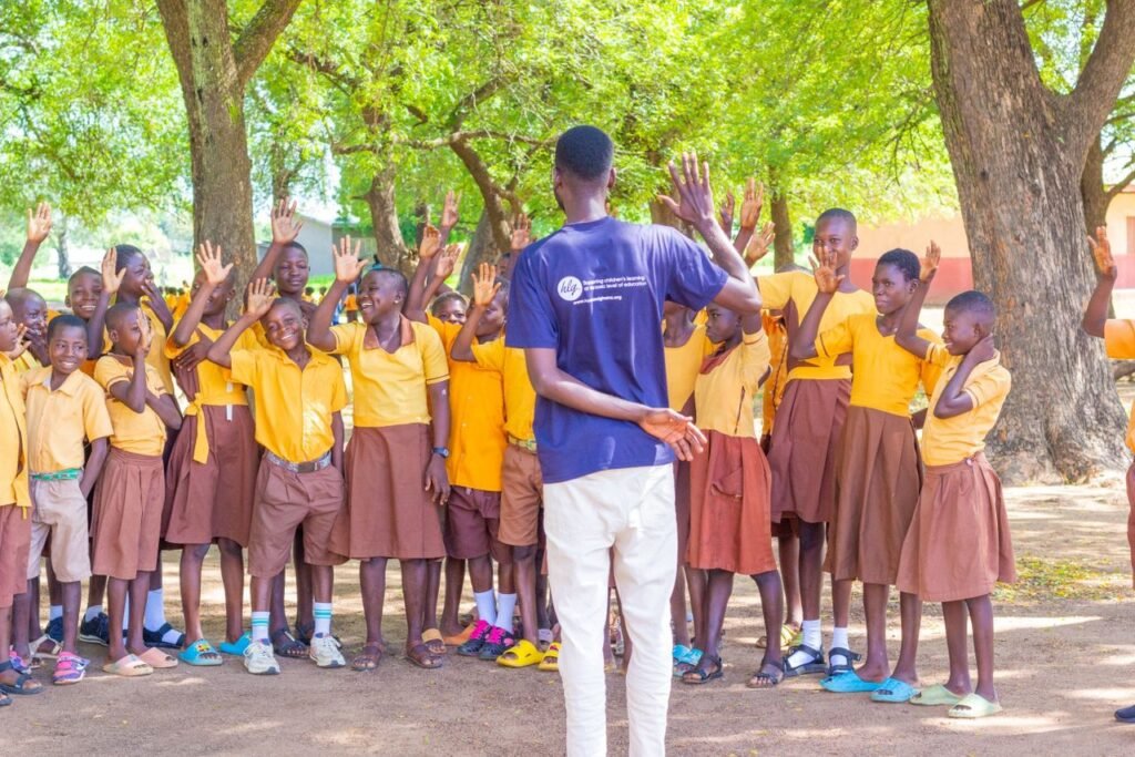 Students participate in an interactive learning and engagement session facilitated by Homeland Ghana